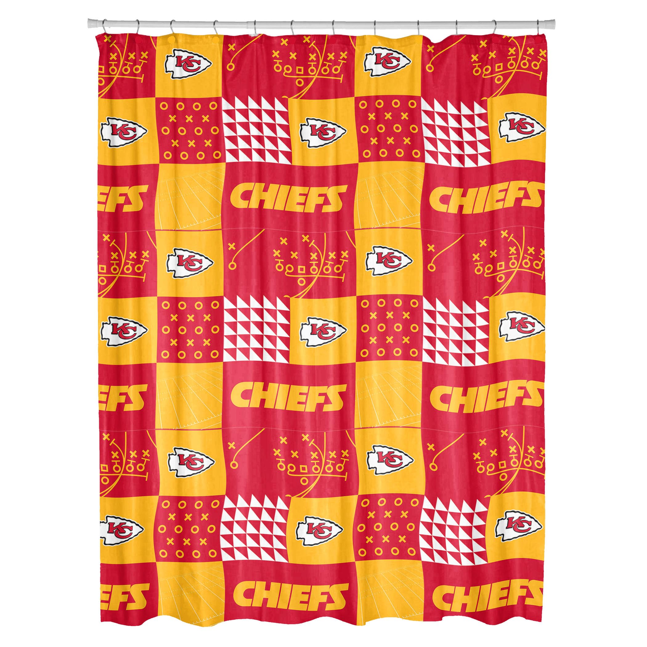 Amazon.com: Northwest NFL Colorblock Shower Curtain, Kansas City